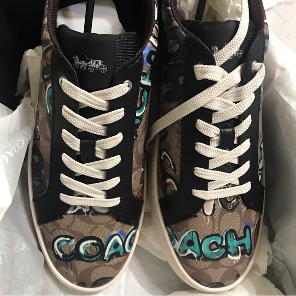 🥰 Coach X Mint + Serf Clip Low Top Sneaker In Signature Canvas - Picture 16 of 16